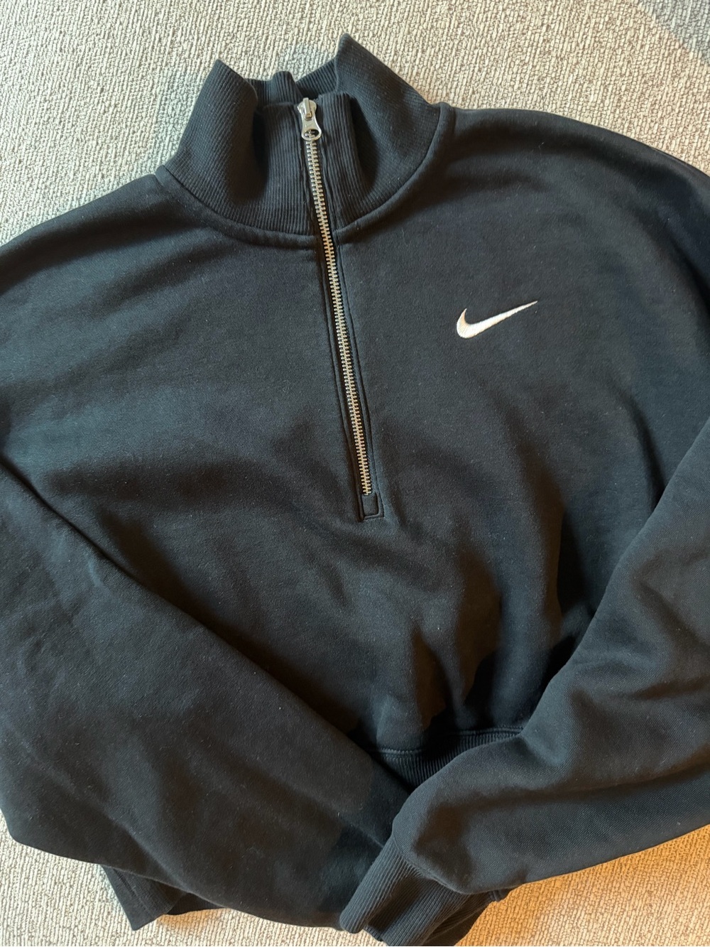 Nike Black Quarter-Zip Sweatshirt